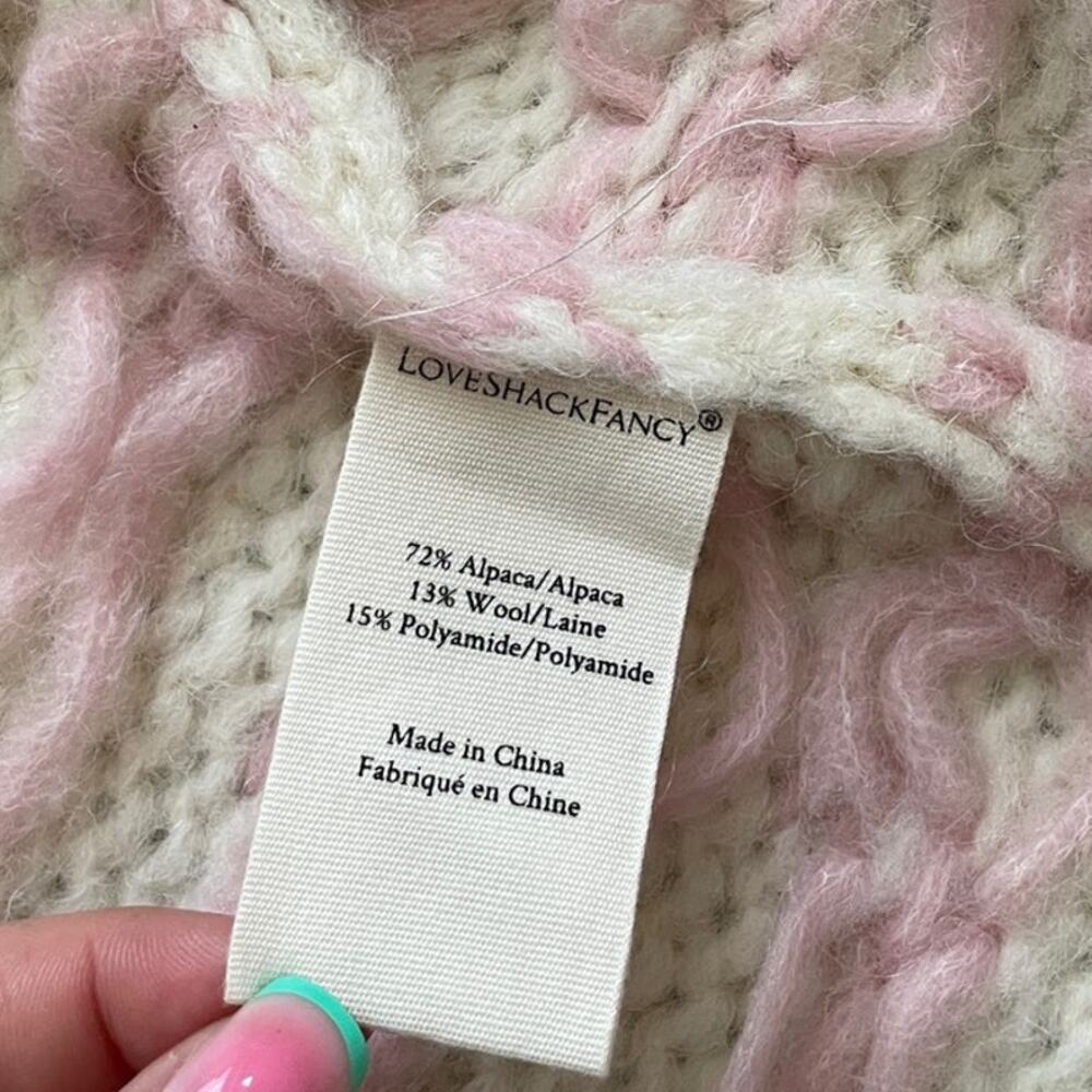 Sold Out LoveShackFancy Jamie Cardigan in Milky Clouds - Picture 8 of 8